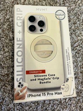 New With Tags MVMT MagSafe Silicone Case With Removable Grip iPhone 15 Pro Max